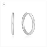 Tube Medium Hoop Earrings