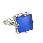 Seaglass Square Ring