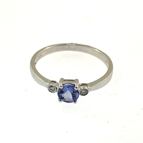 Tanzanite and Diamond Ring