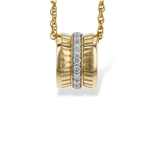 Yellow Gold with Diamond Necklace