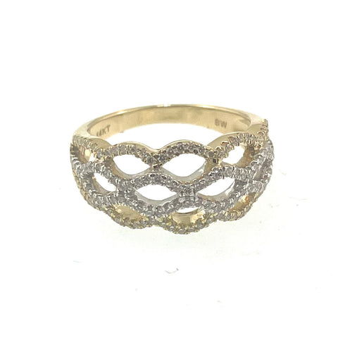 Tutone Diamond Ring