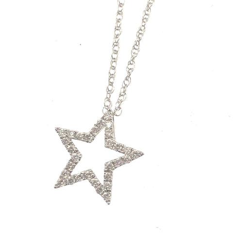 Diamond Star Pendant Necklace