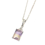 Ametrine and Diamond Pendant Necklace