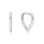 Medium Heart Hoop Earrings