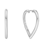 Large Heart Hoop Earrings