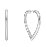 Large Heart Hoop Earrings