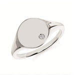 Sterling Silver Diamond Ring