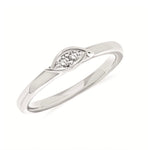 Sterling Silver Diamond Ring