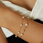 Shell Pearl Station Bracelet