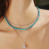 Lab Created Turquoise Necklace