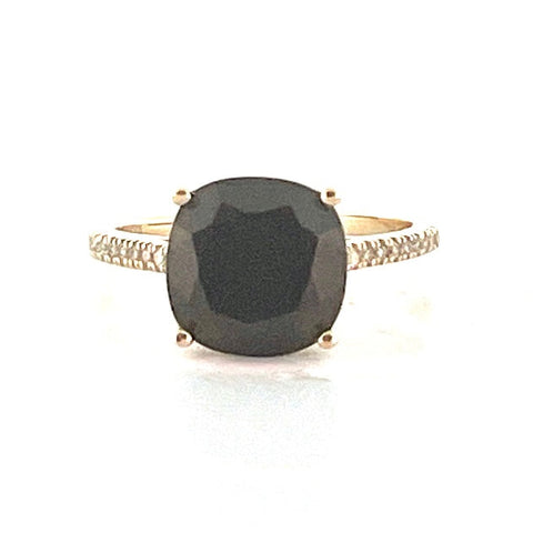 Onyx and Diamond Ring