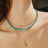 Lab Created Turquoise Necklace