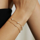 Sparkling Bezel Cubic Zirconia Bracelet