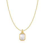 Square Mother-of-Pearl Necklace