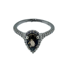 Smokey Quartz & Diamond Ring