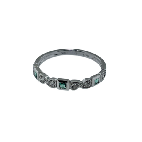 Gemstone and Diamond Stackable Bands