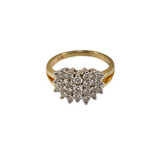 Diamond Cluster Ring