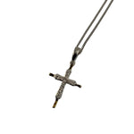 .06 Carat Diamond Two-tone Cross Necklace