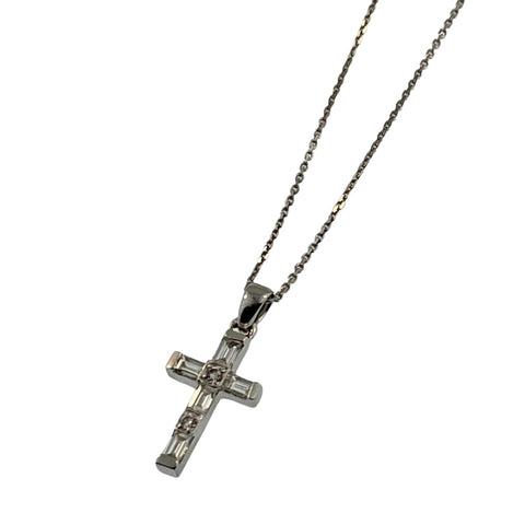 .20 Carat Diamond Cross Pendant Necklace