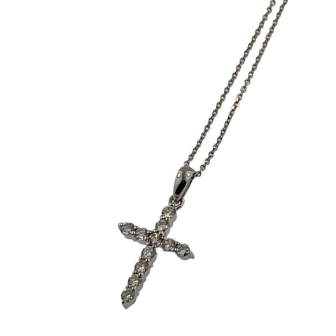 .28 Carat Diamond Cross Pendant Necklace