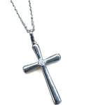 White Gold Diamond Cross Pendant