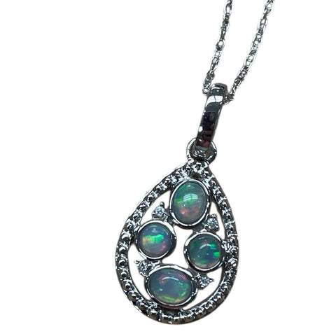 Opal Pendant Necklace