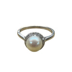 Pearl & Diamond Ring