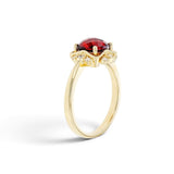 Garnet and Diamond Ring