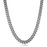 Black IP Matte Stainless Steel Cuban Link Chain