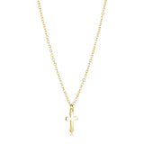 Stainless Steel Dainty Roman Cross Pendant Necklace