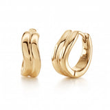 Stainless Steel Curve Huggie Earrings