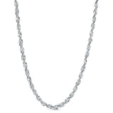 Stainless Steel 4mm Diamond Cut Rope Chain
