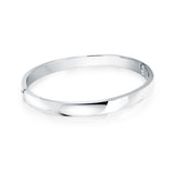 Stainless Steel 6mm Curved Bangle Bracelet