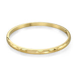 Stainless Steel Diamond Pattern Bangle