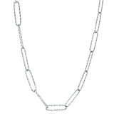 Stainless Steel Sparkle Oval Chain