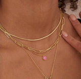 Paperclip Chunky Chain Necklace