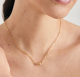 Gold Orbit Link Necklace