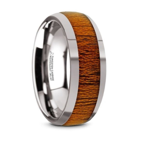 SWIETENIA Mahogany Wood Inlay Ring