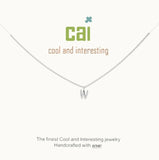 Silver Mini Letter Initial Necklaces- A to Z