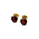 Heart Shape Garnet earrings