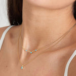 Turquoise Drop Pendant Necklaces