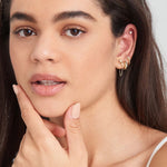 Starry Kyoto Opal Huggie Hoop Earrings