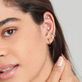 Smooth Mini Huggie Hoop Earrings