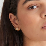 Sparkle Huggie Hoop Earrings