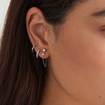 Sparkle Huggie Hoop Earrings