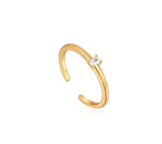 Gold Glam Adjustable Ring
