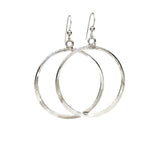 Medium Hammered Hoops