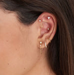 Sparkle Barbell Single Earrings