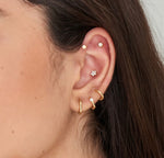 Kyoto Opal Bezel Barbell Single Earring