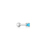 Turquoise Cabochon Barbell Single Earring